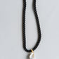 baroque pearl cord necklace